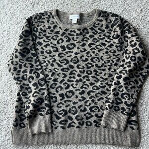 Liz Claiborne animal print sweater. Size L